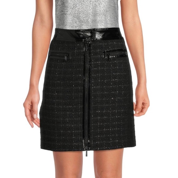 KARL LAGERFELD PARIS TWEED SKIRT - Picture 5 of 6